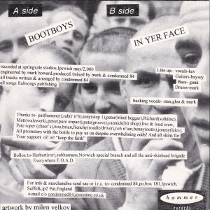 CONDEMNED 84 – Bootboys / In Yer Face