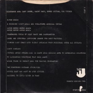 DISCHARGE : Never Again EP