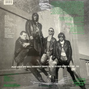 GG ALLIN : Freaks, Faggots, Drunks & Junkies LP