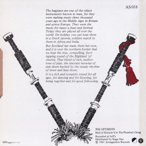 OPTIMISTS (the) : Mull Of Kintyre / The Plumber’s Song