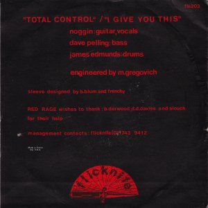 RED RAGE : Total Control / I Give You This