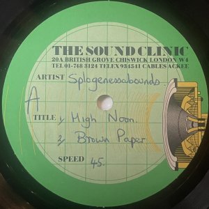 SPLODGE : High Noon / Brown Paper 10inch (25 cm) (Acetate)