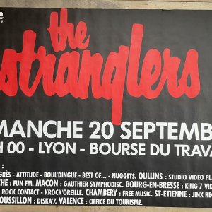 STRANGLERS (The) – French 80’s Concert Poster In Lyon