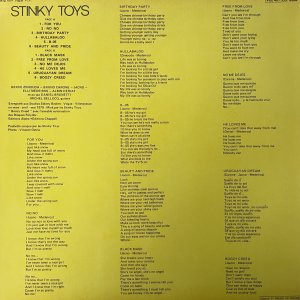 STINKY TOYS : Stinky Toys LP