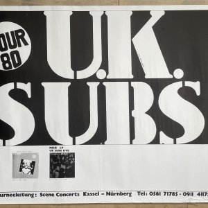 UK SUBS – Swiss Concert Poster (1980)
