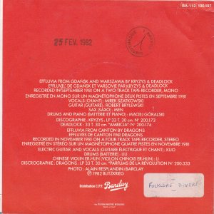 V/A Split EP (Dragons / Kryzys & Deadlock) : Best Perfumes Of The Revolution