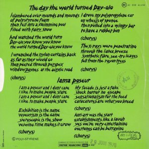 X-RAY SPEX : The Day The World Turned Dayglo / Iama Poseur