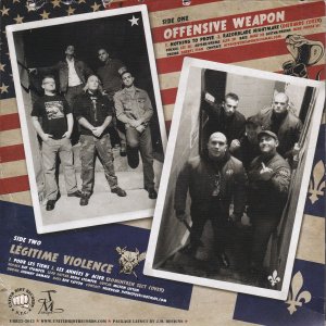 V/A Split OFFENSIVE WEAPON / LEGITIME VIOLENCE – Fight The…Red Dawn EP