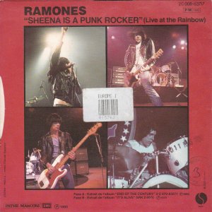 RAMONES : Do You Remember Rock ‘N’ Roll Radio? / Sheena Is A Punk Rocker (Live At The Rainbow)