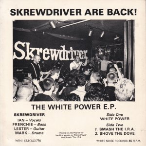 SKREWDRIVER – White Power	 EP