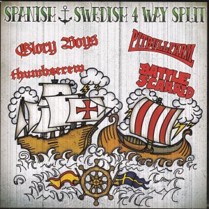 V/A Spanish Swedish 4 Way Split EP (yellow / blue vinyl)