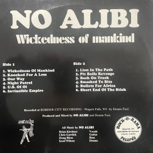 NO ALIBI – Wickedness Of Mankind LP