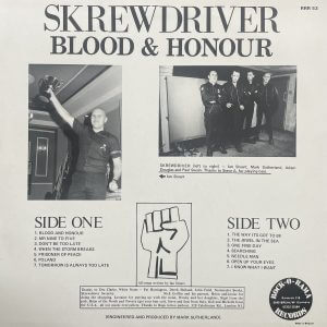 SKREWDRIVER – Blood & Honour LP
