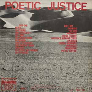 RIPCORD – Poetic Justice LP
