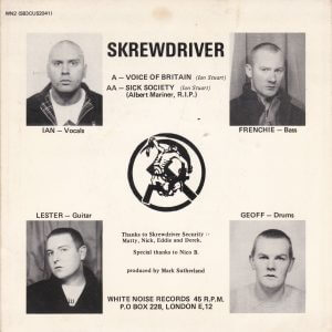 SKREWDRIVER – Voice Of Britain / Sick Society