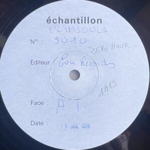 PLIMSOULS – Zero hour LP (Test Pressing)