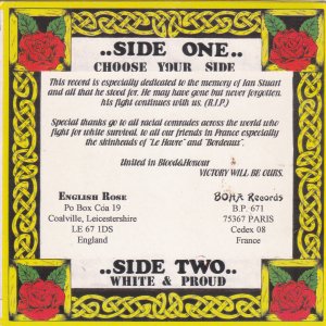 ENGLISH ROSE – Choose Your Side / White & Proud