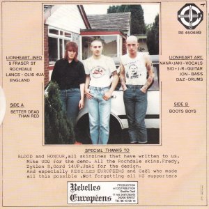 LIONHEART – Better Dead Than Red / Boots Boys