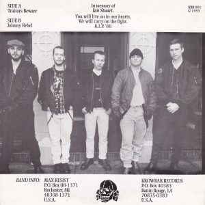 MAX RESIST AND THE HOOLIGANS – Traitors Beware / Johnny Rebel