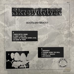 SKREWDRIVER – Boots And Braces LP