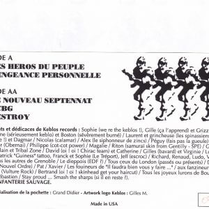 L’INFANTERIE SAUVAGE – Les Héros Du Peuple EP
